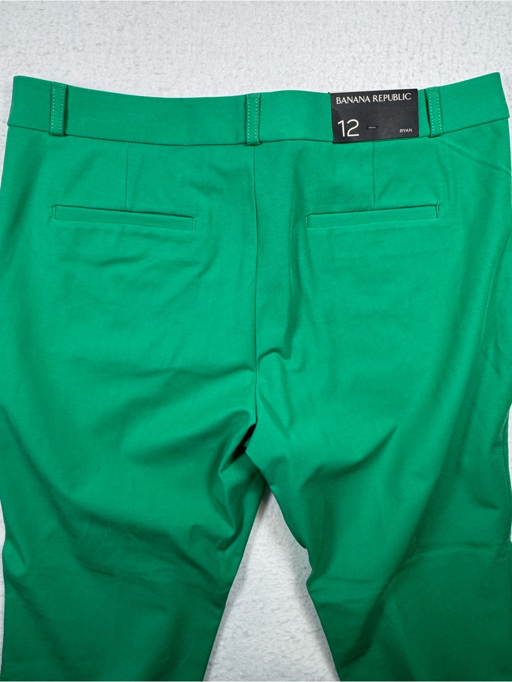 NWT Banana Republic Ryan Green Straight Leg Pants Size 12 - Picture 4 of 13